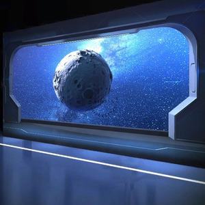 Tecnología orientada al fondo del planeta cósmico decoración papel tapiz pegatina papel de pared 3D - Product Image 5