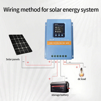 Controlador de Carga Solar Inteligente MPPT de 100A 12V/24V/48V con Pantalla LCD, Eficiencia del 99.5%, para Paneles Solares Micro, Compatible con LiFePO4, Modelo SY48120A