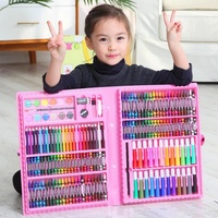 Aquarell-Zeichenset 150-teilig Abwaschbar Schulbedarf Kinder Studenten Aquarellstifte Farbige Zeichenpinsel