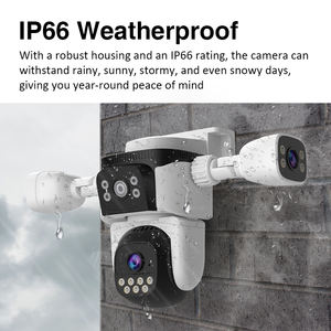 CS621SR kamera kubah keamanan WiFi tenaga surya, kamera kubah 3 lensa CMOS pelacakan otomatis penglihatan malam kartu SD & pilihan penyimpanan Cloud - Product Image 5