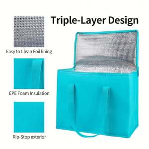 Aluminum Foil Customized Logo Waterproof Modern Insulated Portable Large Capacity for Camping Luxury Lunch Cooler Bag - Product Image 1