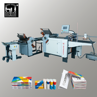 Machine de pliage automatique du papier avec moteur, roulement, pompe à engrenages, commande PLC, alimentation par aspiration sous vide, haute productivité 180 m/min