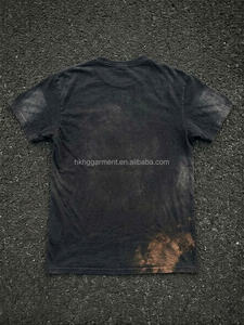 T-shirt vintage de haute qualité, effet délavé, pour homme, 100% coton, col rond, personnalisable. - Product Image 3