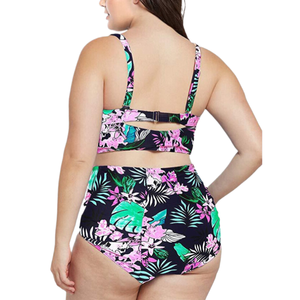 Nouveau chaud surdimensionné imprimé taille haute coupe Sexy Bikini été plage <span class=keywords><strong>maillot</strong></span> <span class=keywords><strong>de</strong></span> <span class=keywords><strong>bain</strong></span> une pièce pour les femmes - Product Image 2