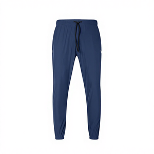 Pantalons de sport pour hommes en gros, style sportif, devant plat, taille mi-haute, respirants, séchage rapide, fermeture éclair, poche de sport, taille élastique - Product Image 4