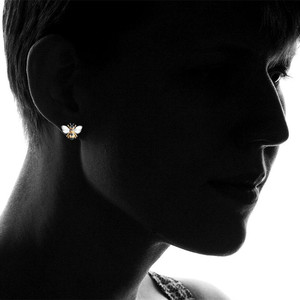 Simpatici orecchini a forma di ape per donna, design a forma di animale dei cartoni animati, gioielli per le orecchie alla moda - Product Image 2