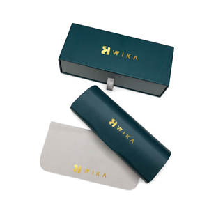 Роскошные кожаные солнцезащитные очки с логотипом на заказ упаковочная коробка для очков сумка для очков Аксессуары Футляр для очков - Product Image 6