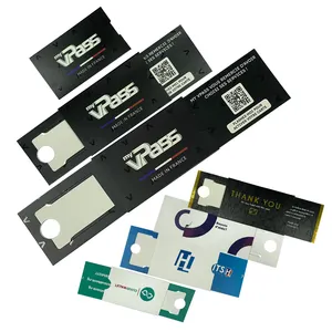 कस्टम मुद्रण लोगो Creditcard बॉक्स पैकेजिंग रपट कागज लिफाफा उपहार व्यापार कार्ड आस्तीन खींच क्रेडिट कार्ड के लिए उपहार बॉक्स