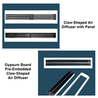 Livraison rapide Spot aluminium linéaire Solt diffuseur climatisation blanc Rectangle Air Grille