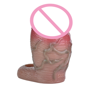Funda de Pene Realista Reutilizable SXXY con Silicona Antideslizante para Agrandar el Pene, Retrasar la Eyaculación, Productos Sexuales para Adultos - Product Image 5