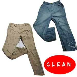 Kiện lớp đầu tiên ukay chúng tôi anh mang nhãn hiệu 45kg Bale jeans hỗn hợp mùa hè sử dụng quần áo trong kiện Nhà xuất khẩu Canada USA UK