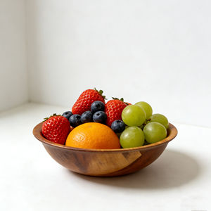 Tazones Redondos de Bambú, Ligeros, Sostenibles, Ecológicos, Artesanías, Logotipo Personalizado para Ensaladas, Sopas, Vajilla para el Hogar, Hotel - Product Image 1