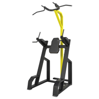 Zenbon ZB-1740B Estación 2 en 1 para Dominadas y Elevaciones de Rodillas - Torre de Potencia Comercial de Cuerpo Completo para Gimnasio, Estación de Dips y Ejercicios Abdominales