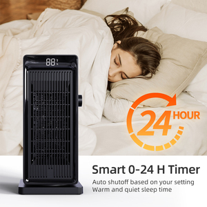 Uso domestico riscaldatore di spazio elettrico ptc a riscaldamento rapido e combinazione di ventilatori con termostato ecologico - Product Image 2