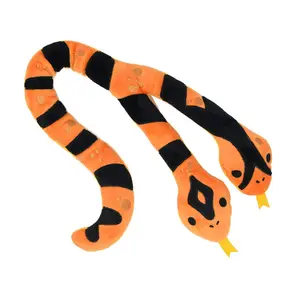 Customized new double headed snake dog squeak toy wholesale dog bite toy