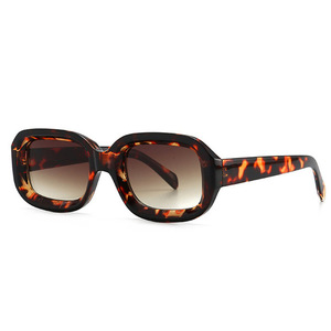 Nuevas Gafas de Sol Rectangulares Pequeñas Vintage de Moda 2022 para Mujer, Gafas de Sol Ovaladas con Estampado de Cebra - Product Image 6