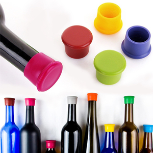 Bouchons de bouteille de vin en silicone réutilisables universels, bouchons de bouteilles en verre de qualité alimentaire, bouchons de bouteille de bière en silicone, couvercles de bouteille de vin - Product Image 1