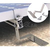 Crochet de fixation pour tuiles solaires en acier inoxydable pour solutions de montage solaire sur toits en céramique