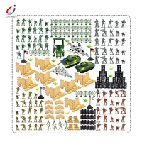 Jeu de soldats en plastique miniature pour enfants, bon marché, pour jouer à l'intérieur