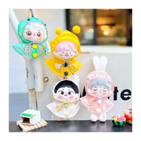 Mini personnage de dessin animé personnalisé de 10cm Kpop peluche jouet mignon animal en peluche en coton porte-clés pendentif avec remplissage PP pour la décoration de sacs
