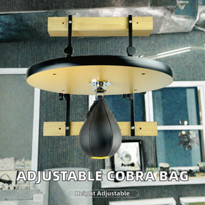Plataforma de Entrenamiento de Boxeo con Altura Ajustable, con Bola de Boxeo y Bola de Reflejos para Gimnasio en Casa - Product Image 2