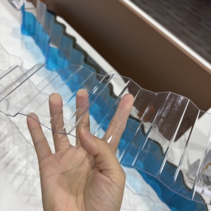 Lámina de <span class=keywords><strong>Policarbonato</strong></span> Corrugado para Techo, Garantía de 10 Años, Protección UV Transparente, Antienvejecimiento, Resistente al Granizo, Precio de Fábrica - Product Image 6