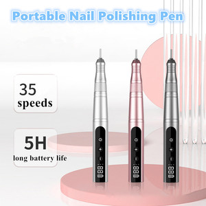 เครื่องเจียรเล็บไฟฟ้าไร้สายแบบชาร์จได้ 35000 รอบต่อนาที แบบพกพา สำหรับอะคริลิก เจล ผงดิป และทำเล็บ - Product Image 4
