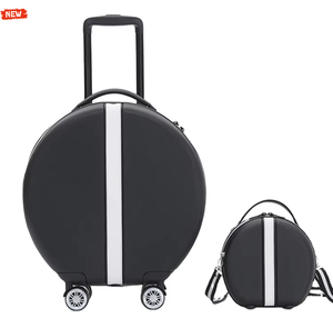 18-inch Red Black Abs+pc Ins <strong>Hot</strong> Travel Luggage Bag Set Modern Cartoon Lady Trolley Suitcase <strong>Carry</strong>-on For Cosmetics Makeup <strong>Case</strong> - Product Image 3