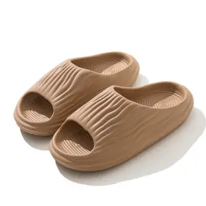Baume poire forme antidérapant plage dames chaussures pantoufle nouveau design femme décontracté diapositives sandales pantoufles d'intérieur pour hommes