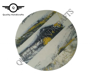 แผ่นรองแก้วไม้มะม่วงและเปลือกไม้ รูปทรงกลม สไตล์มินิมอล เป็นมิตรกับสิ่งแวดล้อม สำหรับชา กาแฟ ไวน์ ตกแต่งห้องครัวและโต๊ะอาหาร - Product Image 5