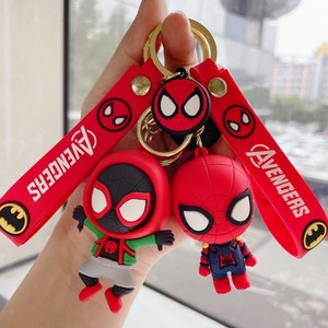 Phim Hoạt Hình Sáng Tạo Q-Phiên Bản Spider Người Đàn Ông Ba Lô Mặt Dây Chuyền Mát Nhựa Keychain Cho Bé Trai Cặp Của Nhỏ Hợp Thời Trang Quà Tặng Bán Buôn - Product Image 3