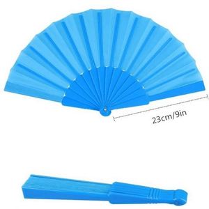 Ventilador Plegable de Plástico Oxford Español de 23cm, Personalizado a una Cara, para Baile, Regalo, Manualidades, Venta Caliente - Product Image 2