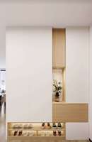 Meuble de rangement à chaussures en mélamine, style minimaliste, entrée, hall d'entrée, multifonctionnel, anti-poussière
