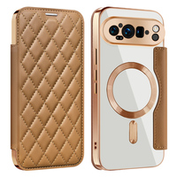 Étui de téléphone magnétique en cuir PU pour Google Pixel 10A Pro XL, Samsung Galaxy S26 FE Plus Ultra et Apple iPhone 17 16 15 Pro Max