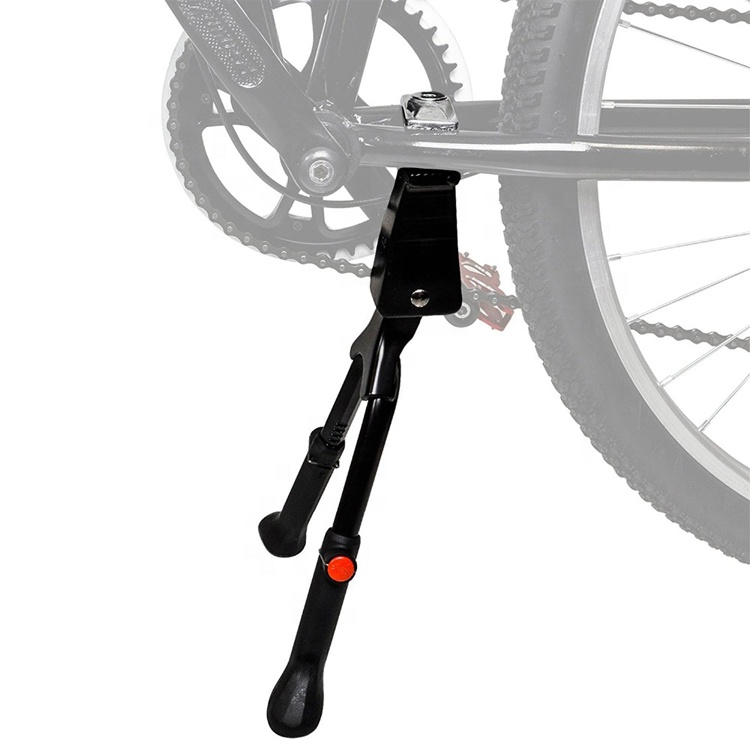 Bike Kickstand HJUWANG Adjustable Aluminium Alloy Bike Stand Kick,Universal Side Bike Kick Stand For Mountain Bike,Road Bike And Folding Bike Of 24-28 Inches