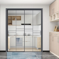 Porte coulissante en aluminium avec double vitrage et isolation thermique pour balcon et salon