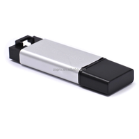 Boîtier en aluminium CP2102 USB à TTL Serial Module STC Downloader Firmware Upgrade Board UART Converter for MCU Programming