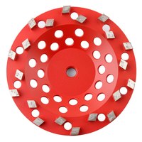 Disco de desbaste de diamante de doble hilera PG de 7 pulgadas, 20 segmentos, para uso en húmedo/seco, certificado CE, para hormigón y piedra, 22.23mm M14 5/8" 11