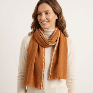 OEM Custom Premium Cashmere Scarf Oversized <b>Wrap</b> With Contrast Edge For Brand Wholesale - Product Image 2
