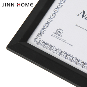 Jinn casa classica in legno nero certificato <span class=keywords><strong>foto</strong></span> cornice rettangolare documento immagine appesa parete 4 colori UV serigrafia - Product Image 4