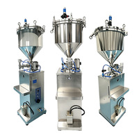 Machine de remplissage semi-automatique pour pâtes et crèmes cosmétiques, miel, etc. – Idéale pour le remplissage de pots et de canettes – Modèle « Squeeze-to-Relax »