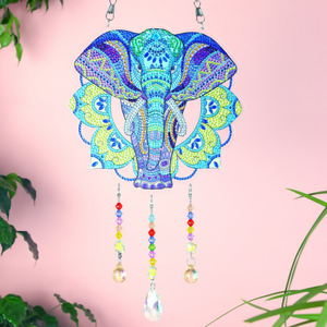 Peinture au diamant DIY <span class=keywords><strong>Attrape</strong></span>-rêves Papillon Pendentif 5D Grand diamant Acrylique Rond Imprimé Décoration murale Décoration intérieure - Product Image 3