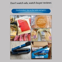 Máquina Selladora Manual Ecológica y Duradera de Color Azul de 20/30/40 cm para Bolsas de Plástico, Papel Kraft y Papel de Aluminio