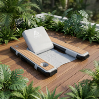 Chaise Flottante Gonflable Personnalisée en Gros, Direct Usine, avec Dossier Continu, Pompe et Sac de Transport, pour Bateau, Plage, Lac, Piscine