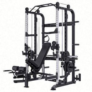 Machine Smith multifonction intégrée MR Black en acier, écologique et portable, pour équipement de fitness à domicile – Vente en gros - Product Image 1