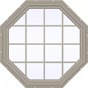 फैक्टरी मूल्य Upvc दौर विंडोज Vinyle खिड़की अष्टकोणीय प्लास्टिक की खिड़कियों अनुकूलित डिजाइन - Product Image 1