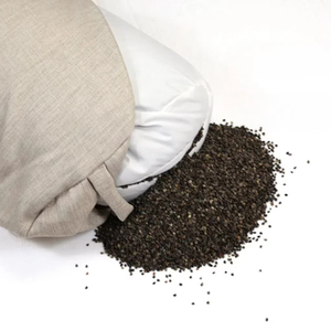 Coussin de méditation et de yoga rectangulaire en coton et lin, garni de coques de sarrasin biologiques, avec LOGO personnalisé et housse premium sur mesure, accessoires de yoga - Product Image 4