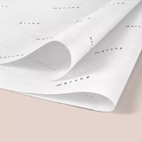 Papier d'emballage en tissu recyclé écologique imprimé sur mesure de luxe, double face, couleur personnalisée, logo personnalisé pour les cadeaux, les paniers-cadeaux