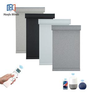 Persianas Enrollables Motorizadas <span class=keywords><strong>para</strong></span> Ventanas Interiores, Persianas Eléctricas con Control Remoto Automático, 100% Opacas, Lisas, Personalizables, Estilo Francés - Product Image 2