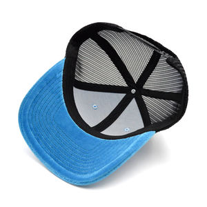 Hoge Kwaliteit Custom 3d Borduurwerk Logo Fluwelen Trucker Hoeden Cap Custom Mesh Cap - Product Image 2